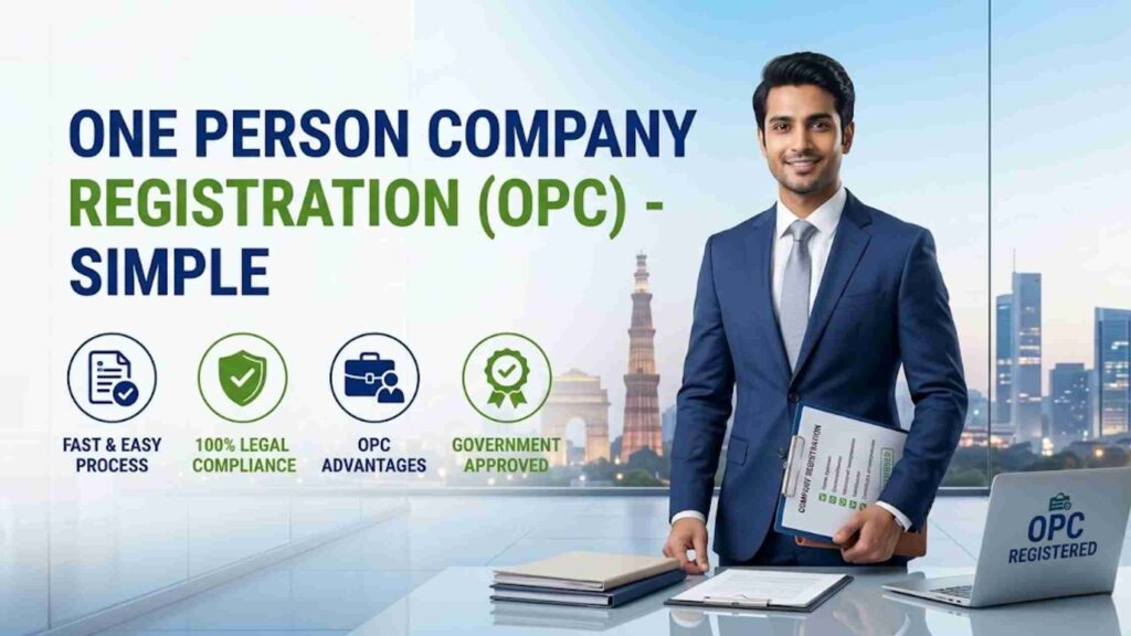 One Person Company Registration in Delhi