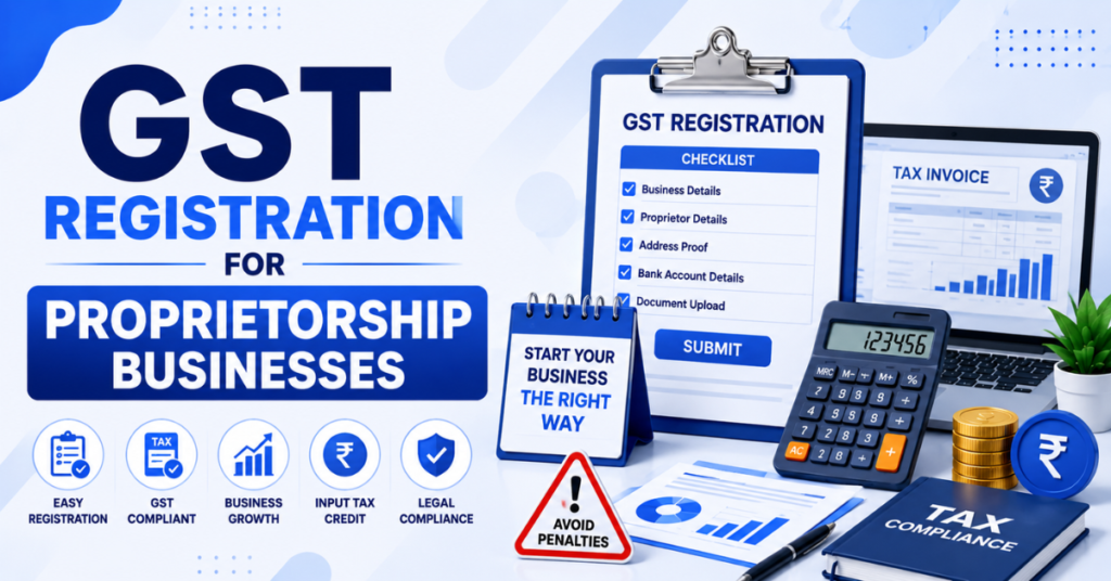 GST Registration for Proprietorship Businesses: Online GST Registration
